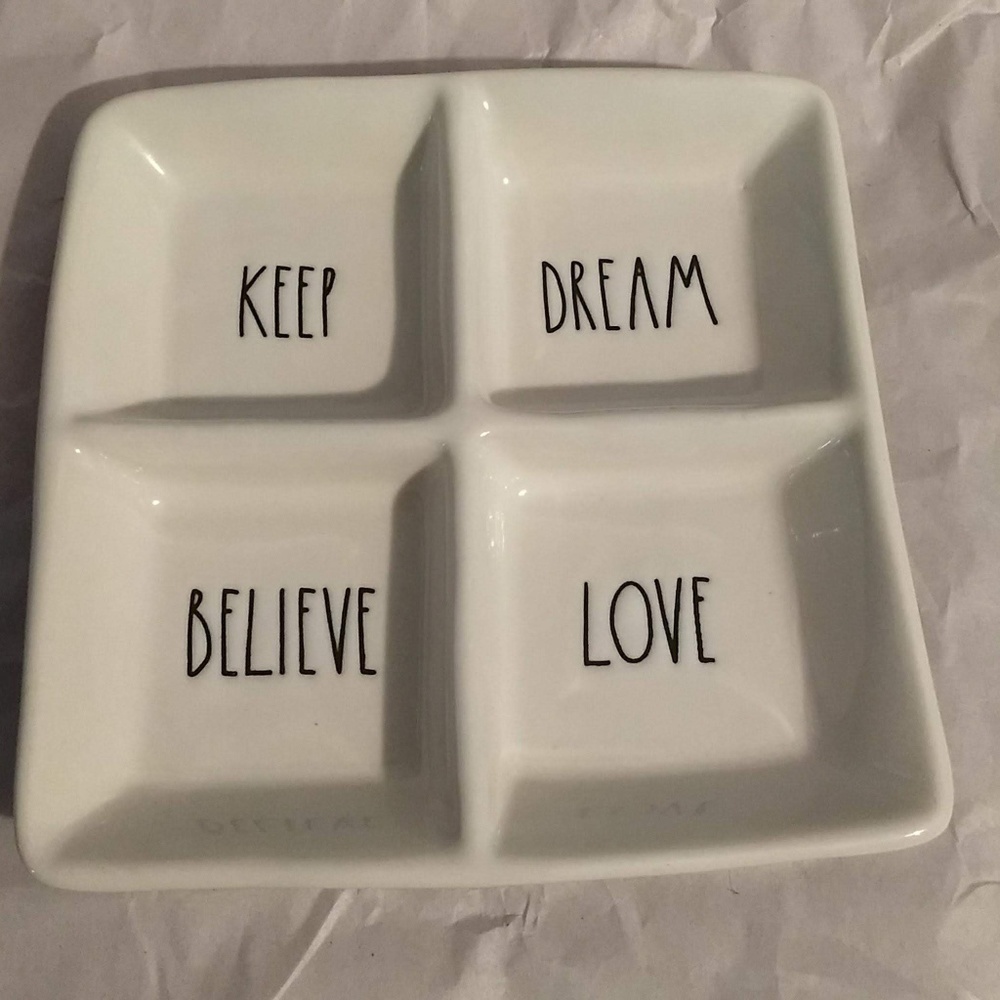 Rae Dunn Divided Tray